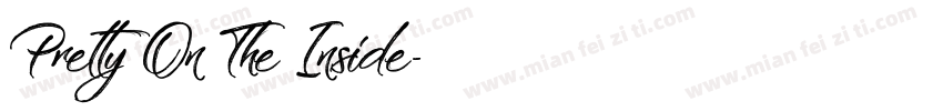 Pretty On The Inside字体转换